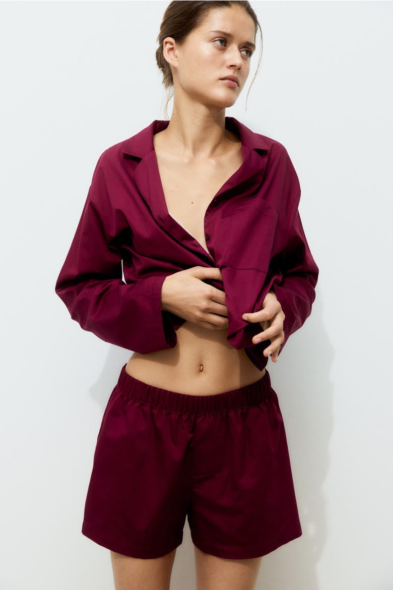 Cotton Pyjamas, Main, color, Dark pink