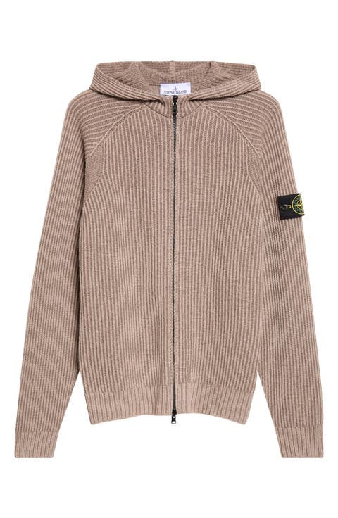 Wool & Cashmere Hooded Zip Cardigan