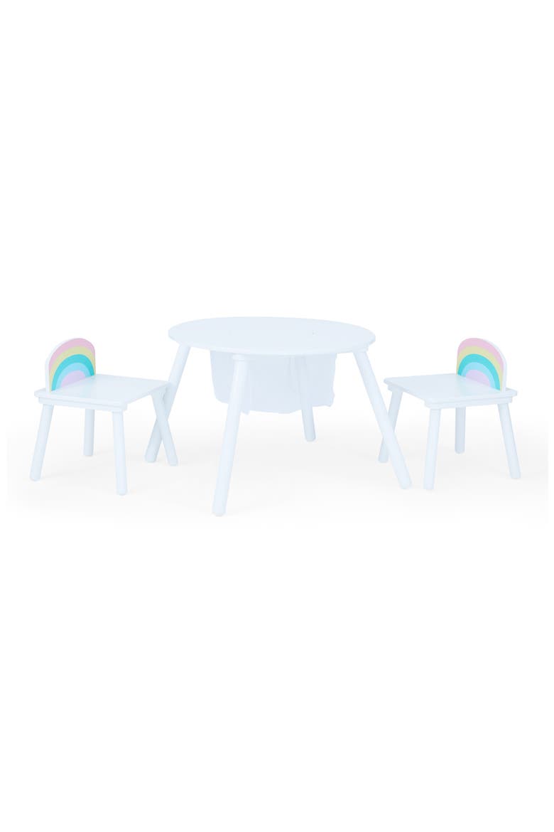 Fantasy Fields Rainbow Table & Chairs Set, Main, color, WHITE