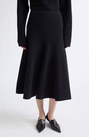 Proenza Schouler Lothea Merino Wool Blend Midi Sweater Skirt