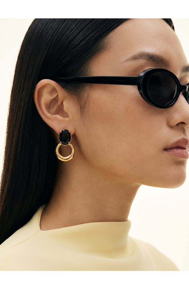 Joey Baby 18K Gold Plated Sculptural Statement Earrings, Alternate, color, 18K Gold Plated