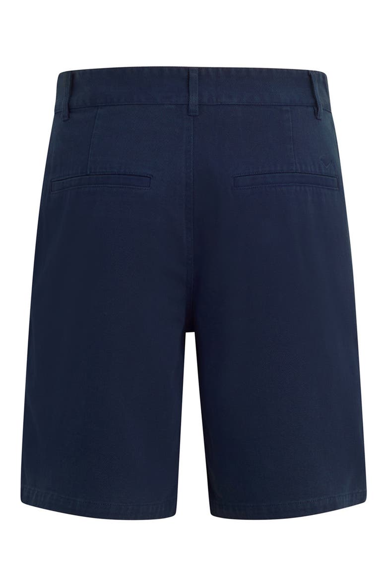 Venice Flat Front Navy Cotton Twill Chino Shorts, Alternate, color, NAVY