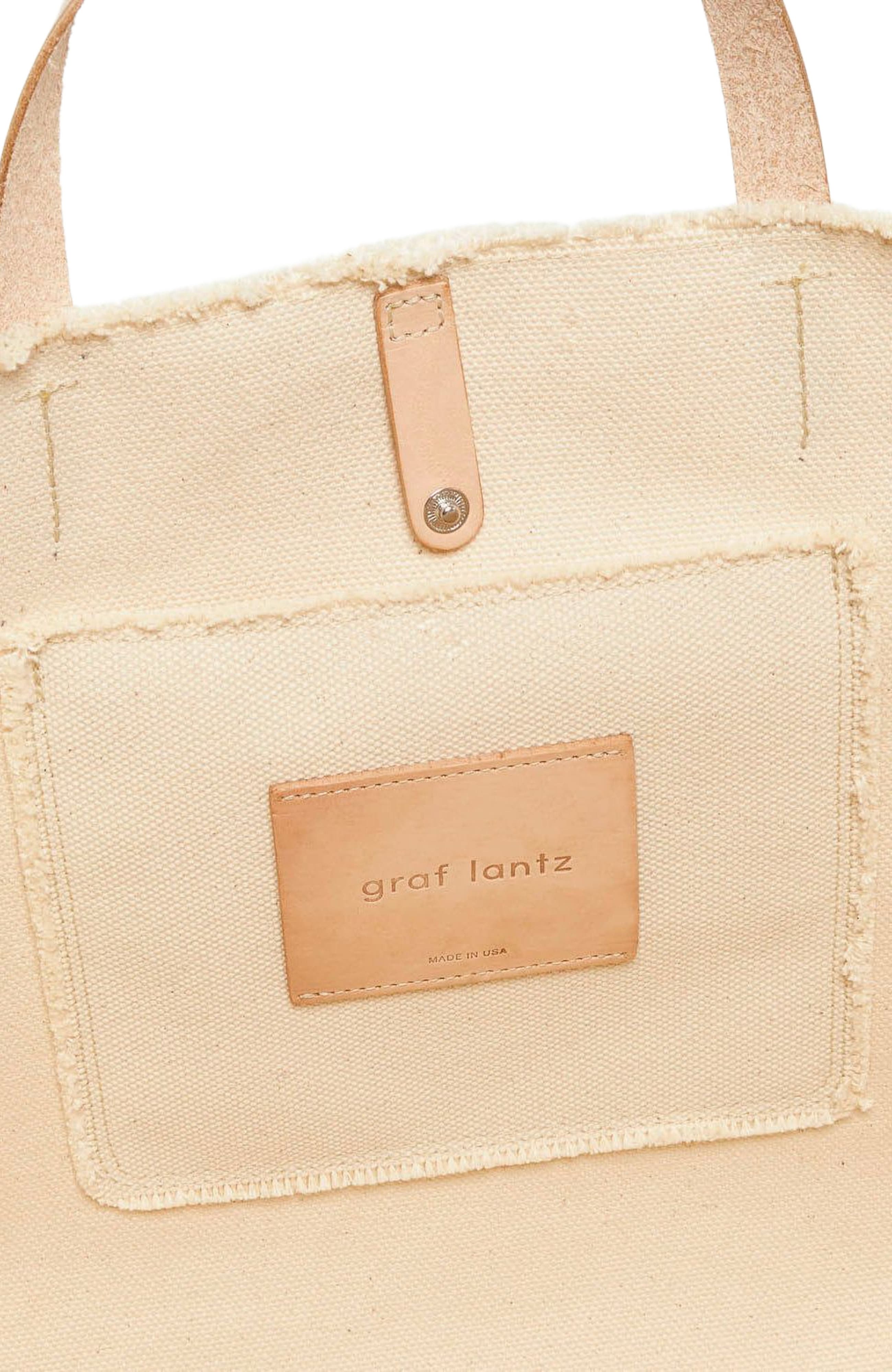 Graf Lantz Hana Canvas Boat Bag, Alternate, color, Natural