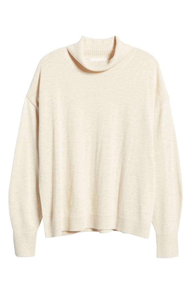 Treasure & Bond Turtleneck Sweater, Alternate, color, Beige Oatmeal Light Heather