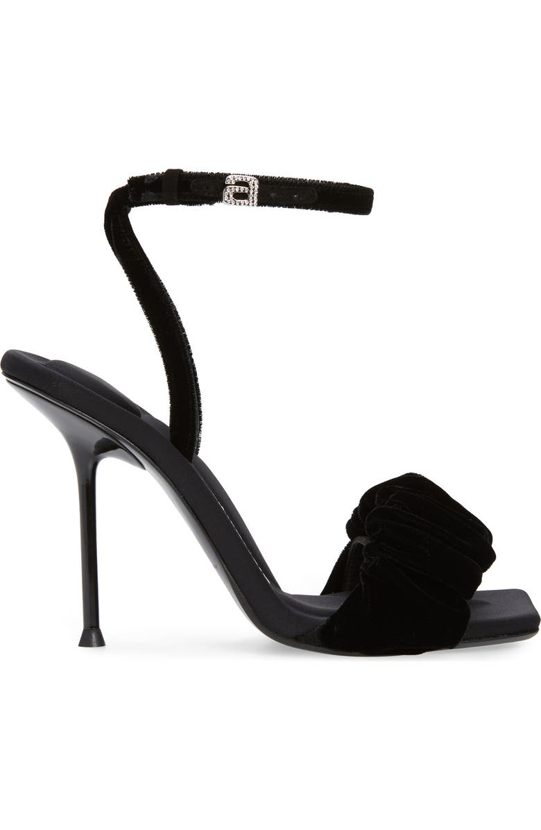 Alexander Wang Julie Scrunchie Strap Velvet Sandal, Alternate, color,