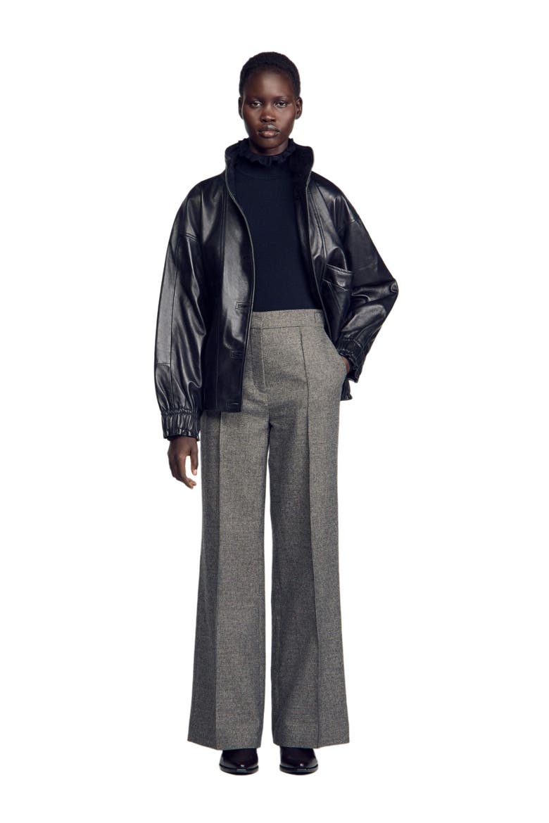 Wool suit trousers, Alternate, color, Grey