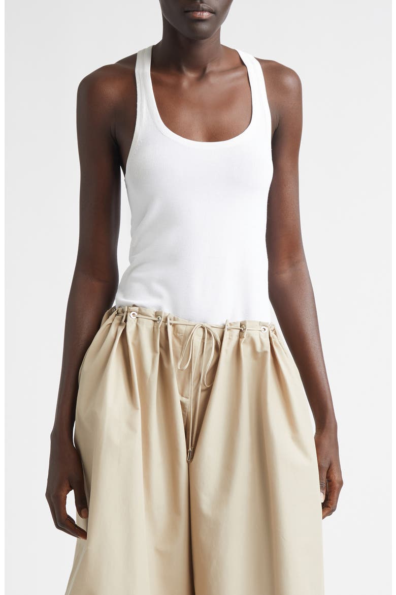 The Raven Racerback Sweater Tank, Main, color, OPTIC WHITE