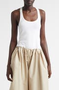 Brandon Maxwell The Raven Racerback Sweater Tank