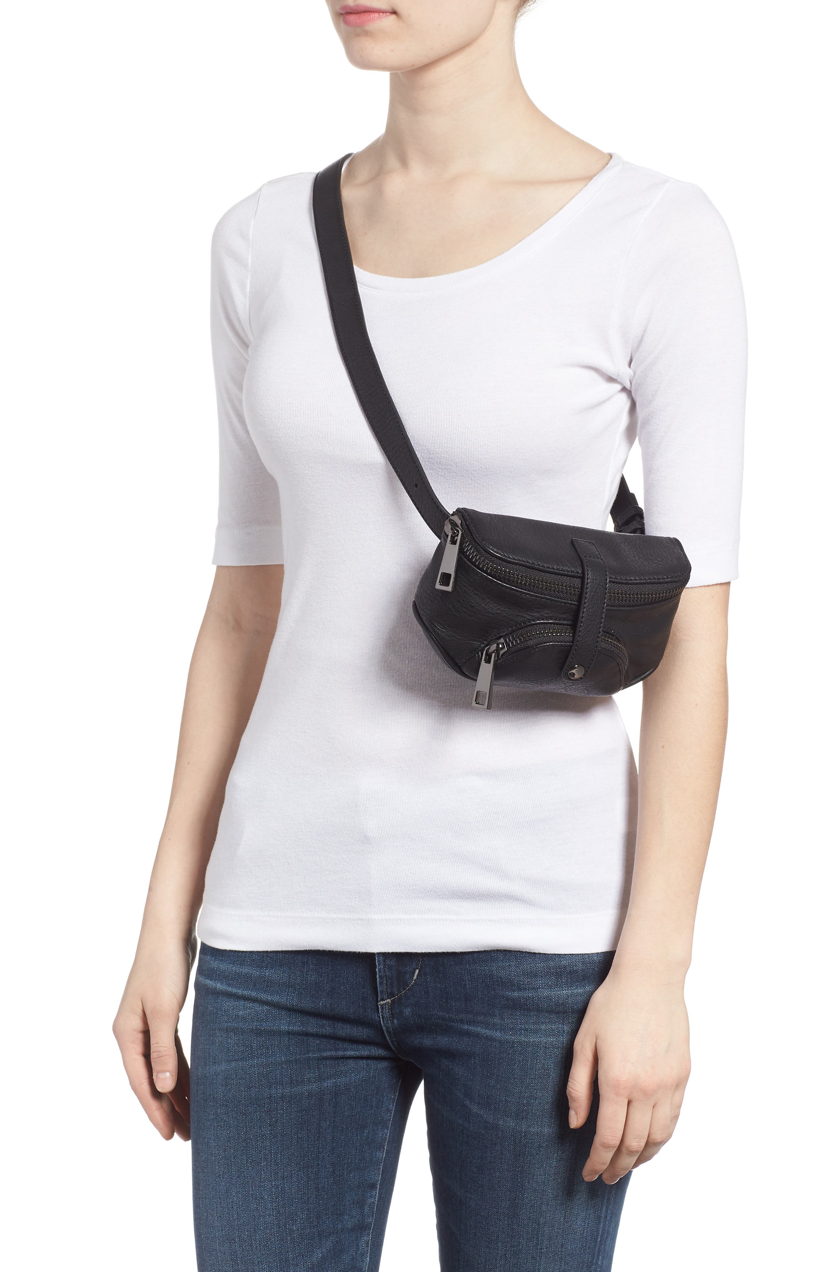 Malibu Skye Faux Leather Belt Bag, Alternate, color, 