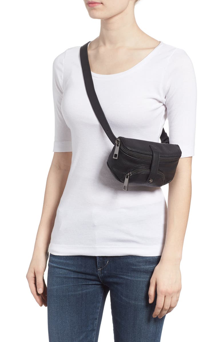 Malibu Skye Faux Leather Belt Bag, Alternate, color,