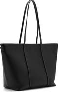 MANGO Faux Leather Shopper Bag