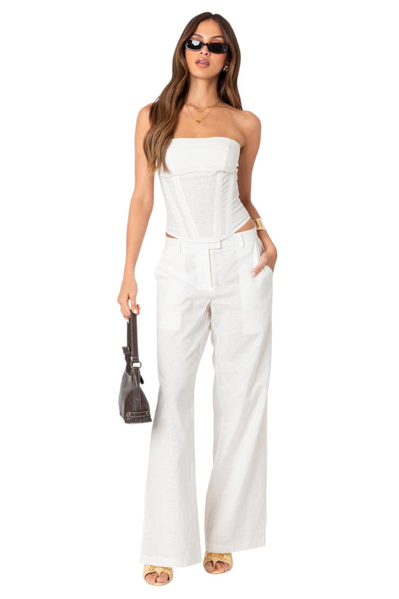 Arya Corset Top, Alternate, color, CREAM