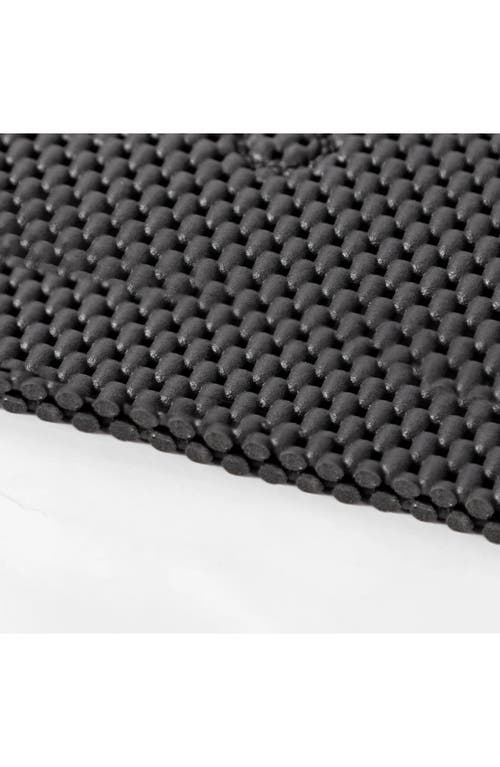 J&v Textiles J And V Textiles Nonskid Double Foam Bath Mat In Black