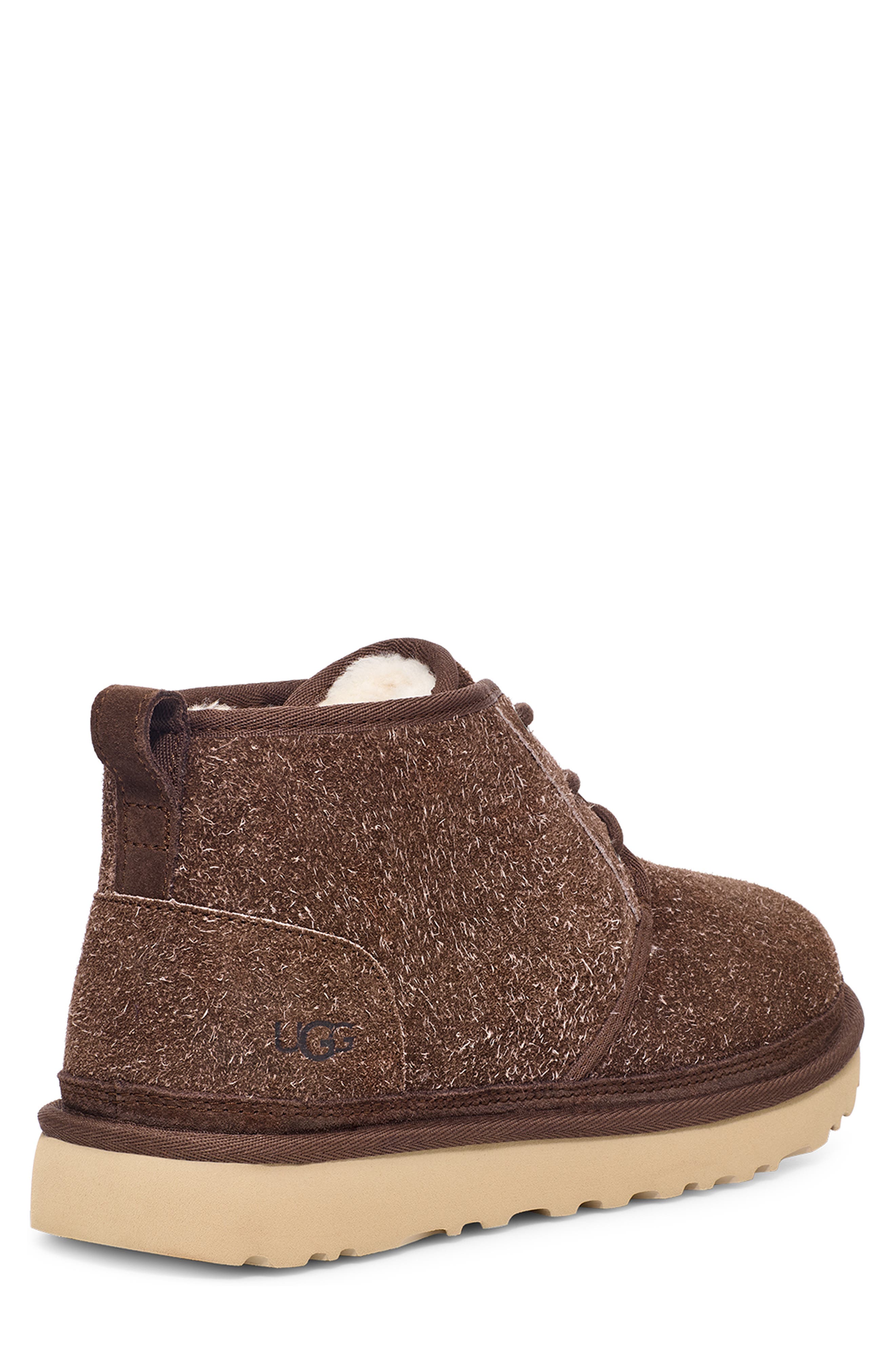 UGG<sup>®</sup> Neumel Shaggy Suede Chukka Boot, Alternate, color, Burnt Cedar