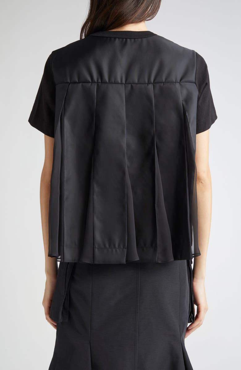 Sacai Mixed Media T-Shirt, Alternate, color, 