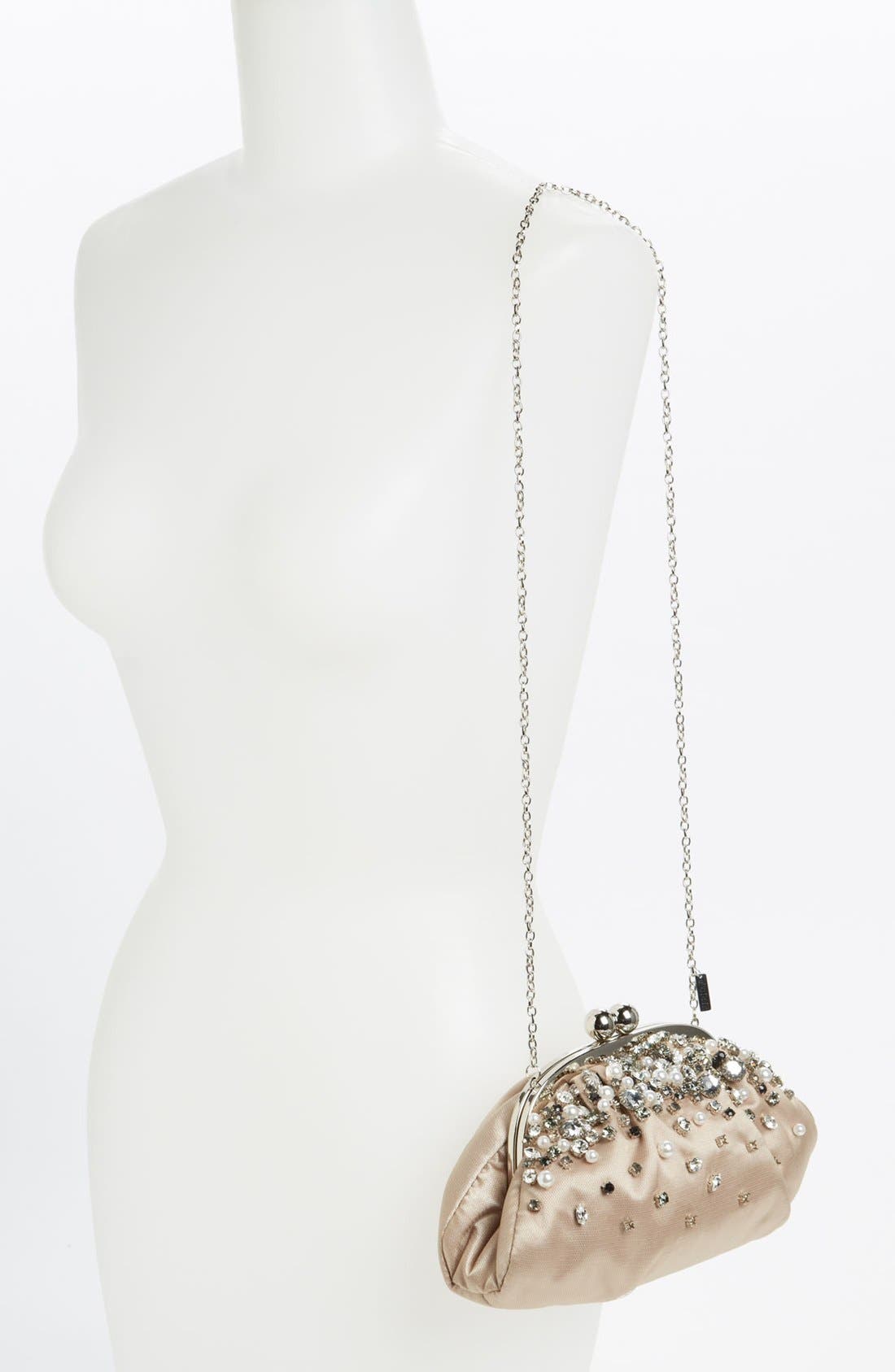 Menbur 'Vintage Bride' Clutch, Alternate, color, 