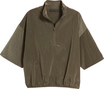 Fear of God Essentials Half Zip Mock Neck Nylon Top