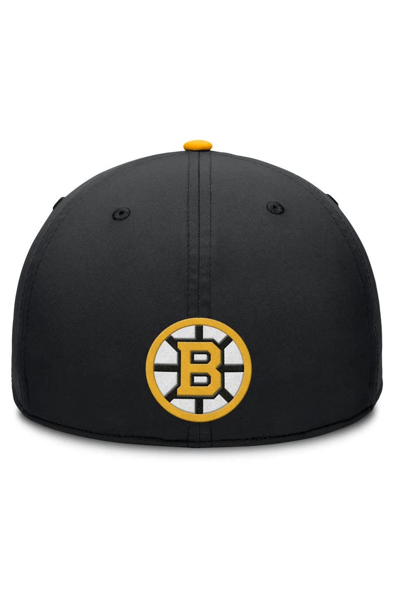 FANATICS Men's Fanatics Black/Gold Boston Bruins Authentic Pro Rink Team Code Flex Hat, Alternate, color, Black