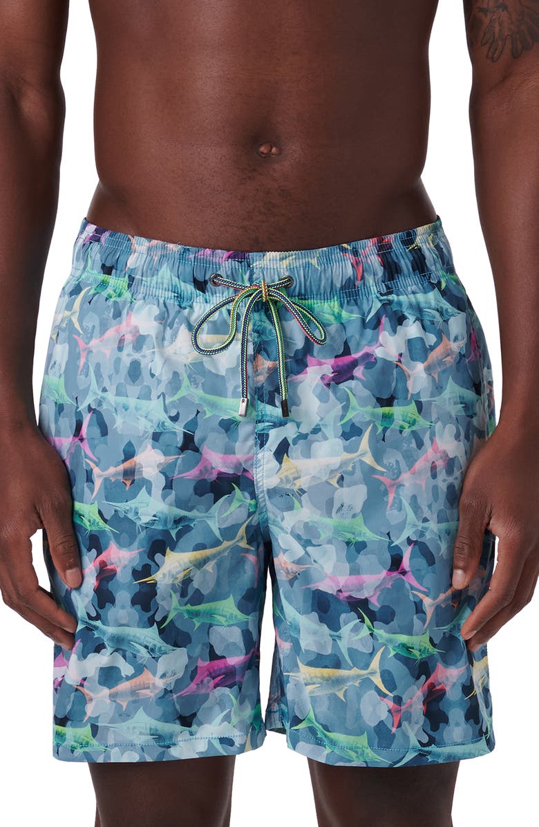 Bugatchi Cosmo Swim Trunks, Main, color, 