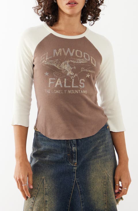 Elmwood Raglan Graphic T-Shirt