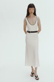 H&M Linen-blend Slip Dress
