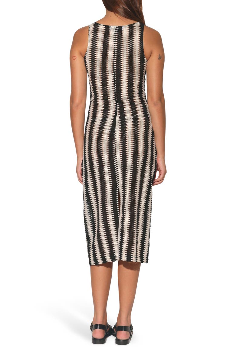 Cassy Openwork Cotton Body-Con Dress, Alternate, color, STRIPE CROCHET