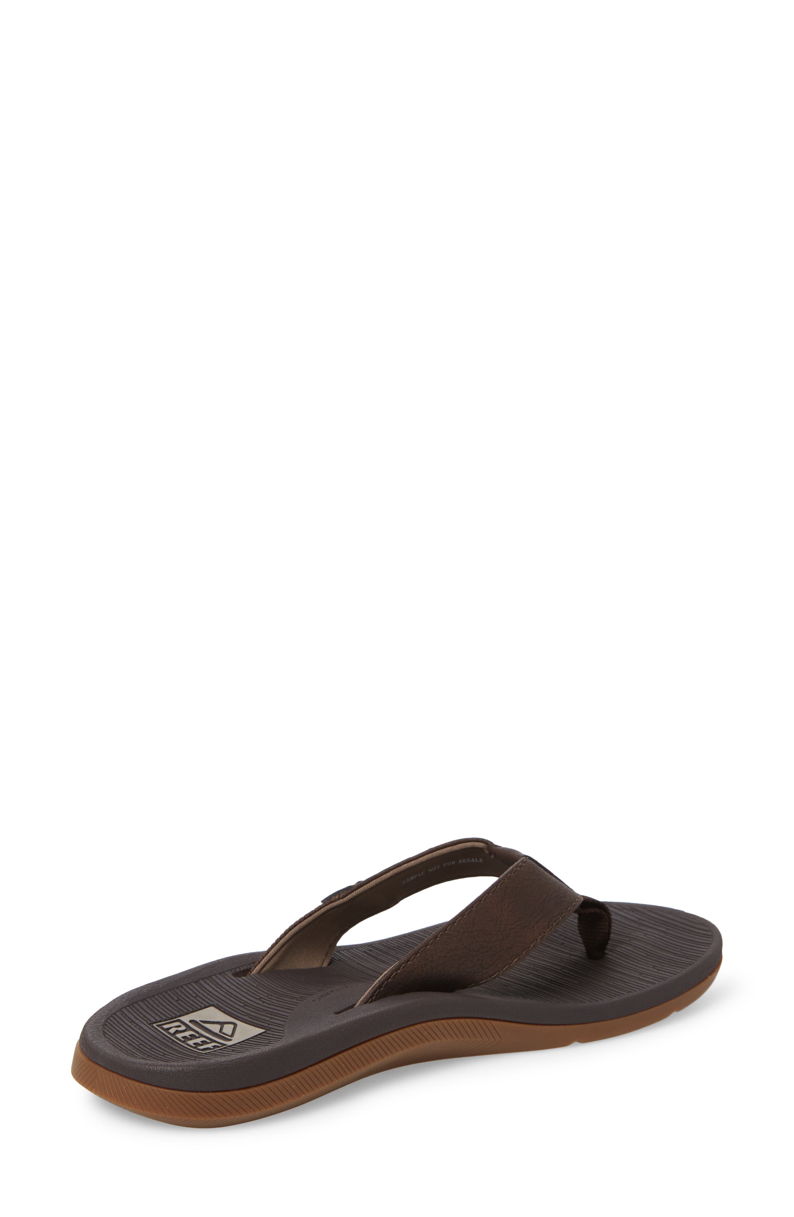 Santa Ana Flip Flop, Alternate, color, BROWN