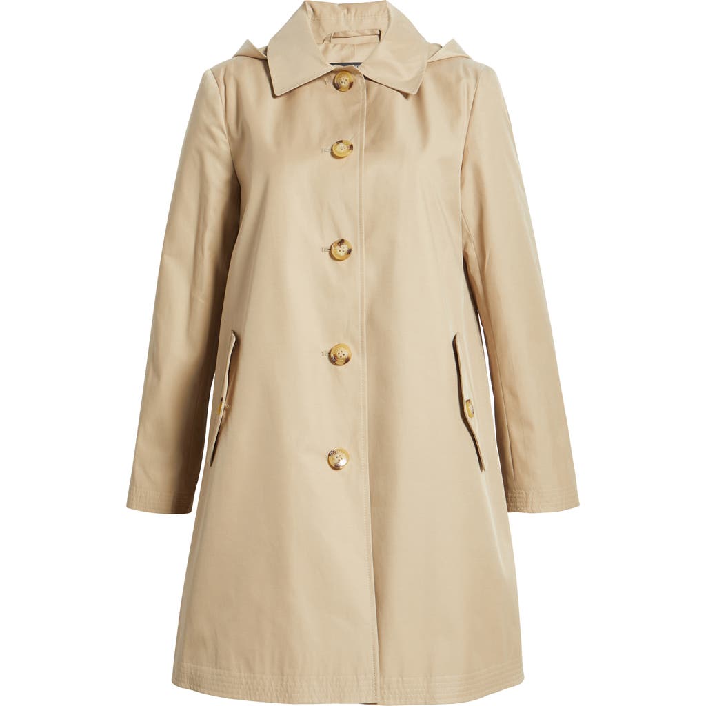 Shop Ralph Lauren Lauren Rain Jacket In Birch Tan