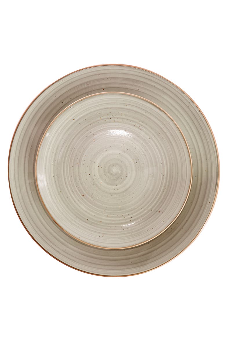 Stonebury 12 Piece Stoneware Dinnerware Set, Alternate, color, Beige