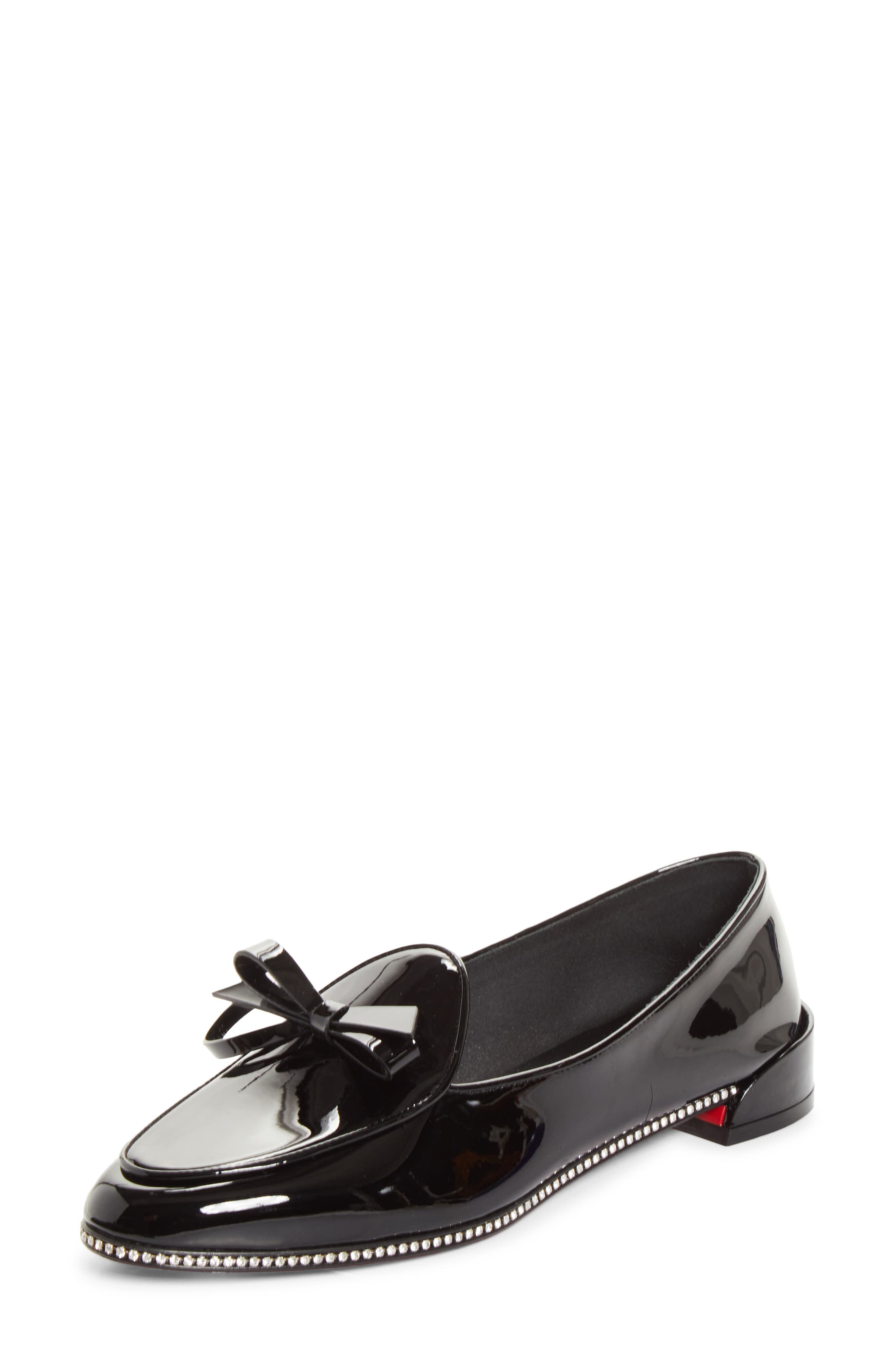 Mocastrass Crystal Welt Loafer, Main, color, B439 BLACK/ LIN BLACK
