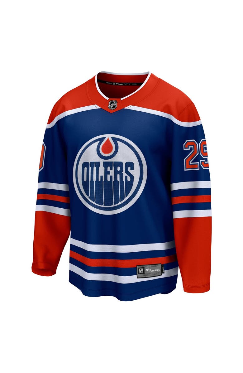 FANATICS Men's Fanatics Branded Leon Draisaitl Royal Edmonton Oilers Home Premier Breakaway Player Jersey, Alternate, color, 