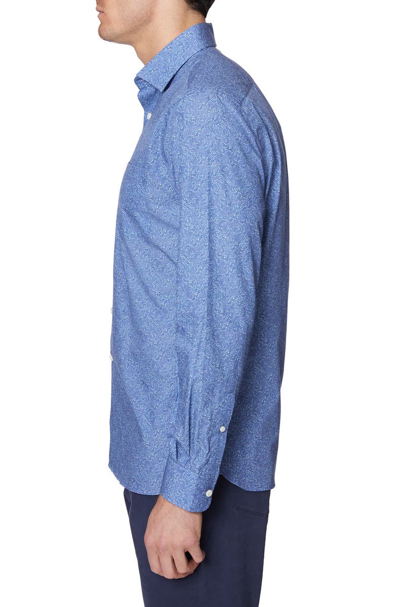 Hickey Freeman Metropolitan Floral Button-Up Shirt, Alternate, color, 