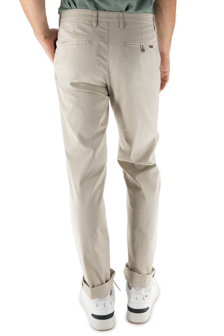 Maneuver Slim Straight Leg Performance Twill Pants, Alternate, color, STONE