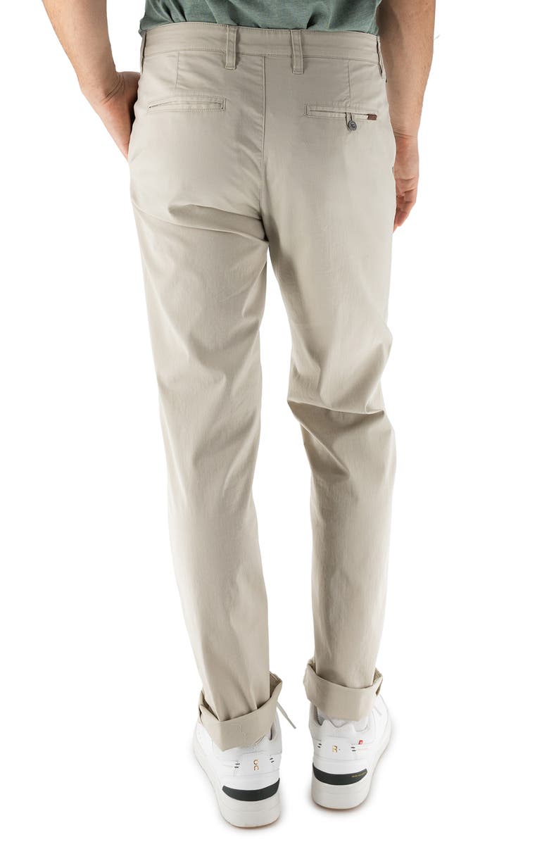 Devil-Dog Dungarees Maneuver Slim Straight Leg Performance Twill Pants, Alternate, color, Stone