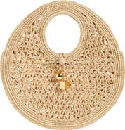 Jacquemus Le Petit Rond Spiaggia Raffia Handbag