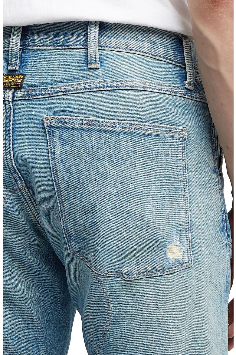 5620 3D Ripped Slim Fit Jeans, Alternate, color, VINTAGE RAINSTORM RESTORED