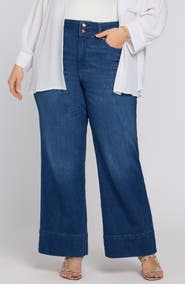 NYDJ Teresa Wide Hem Wide Leg Jeans