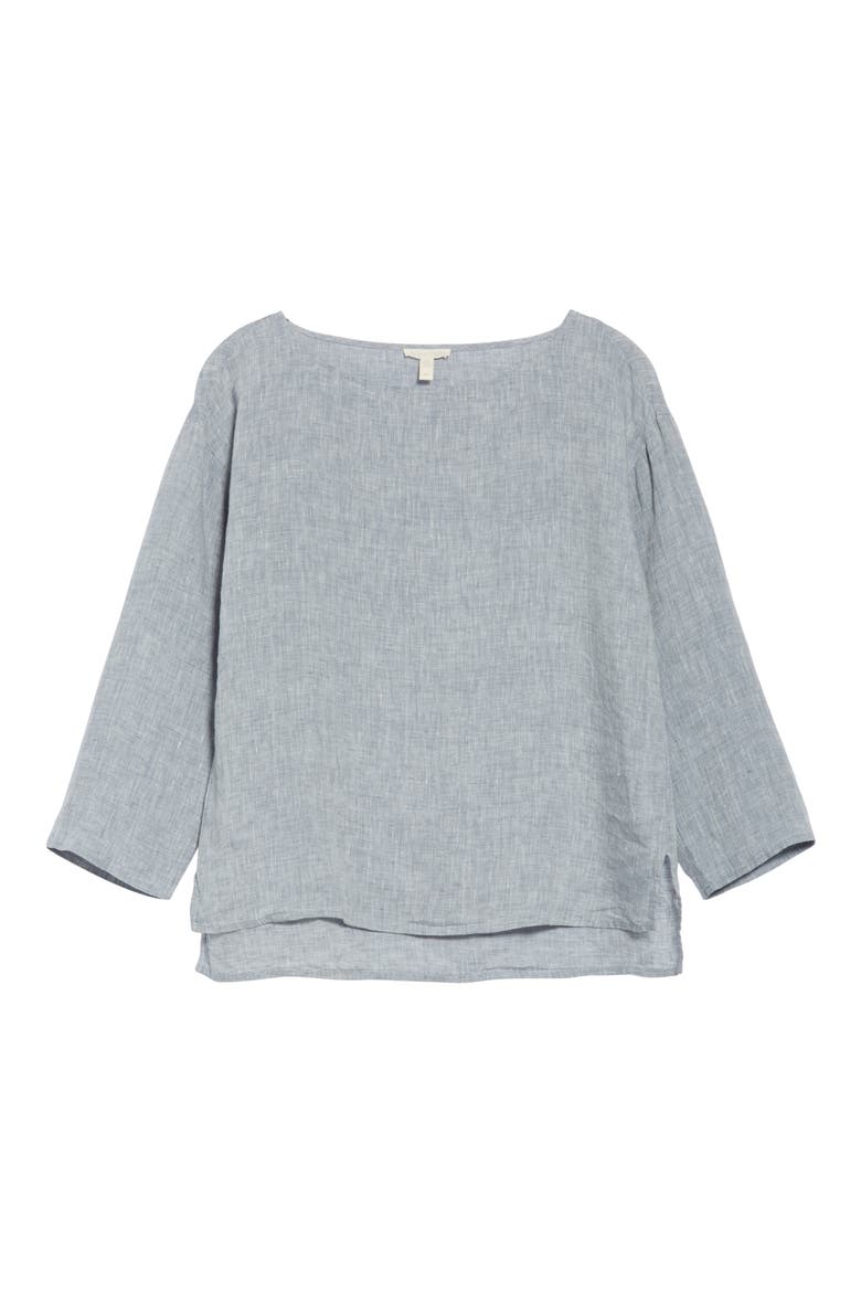Organic Linen Top, Alternate, color, CHAMBRAY