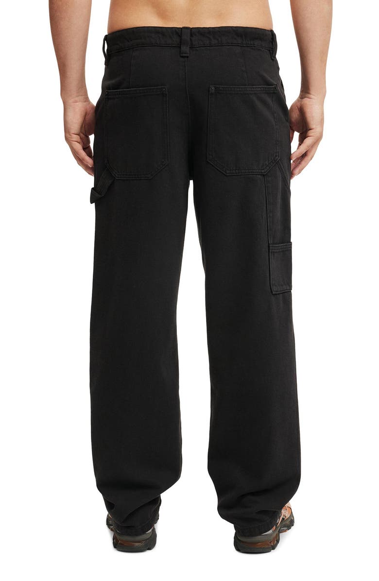 Cotton On Men's Baggy Worker Pant, Alternate, color, Black