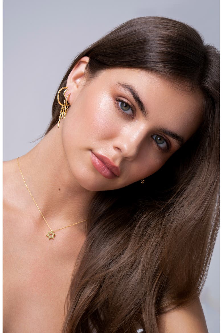 14K Gold Hoop Earrings, Alternate, color, YELLOW GOLD
