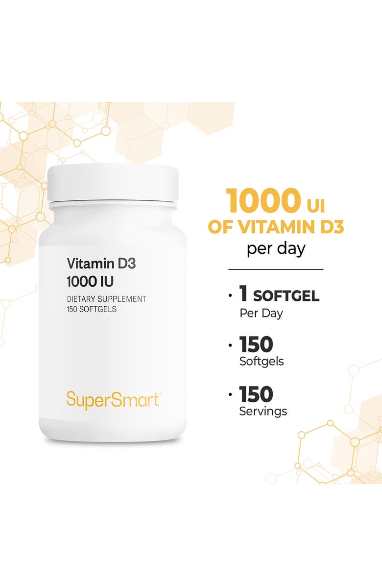 SuperSmart Vitamin D3 1000IU, Alternate, color,