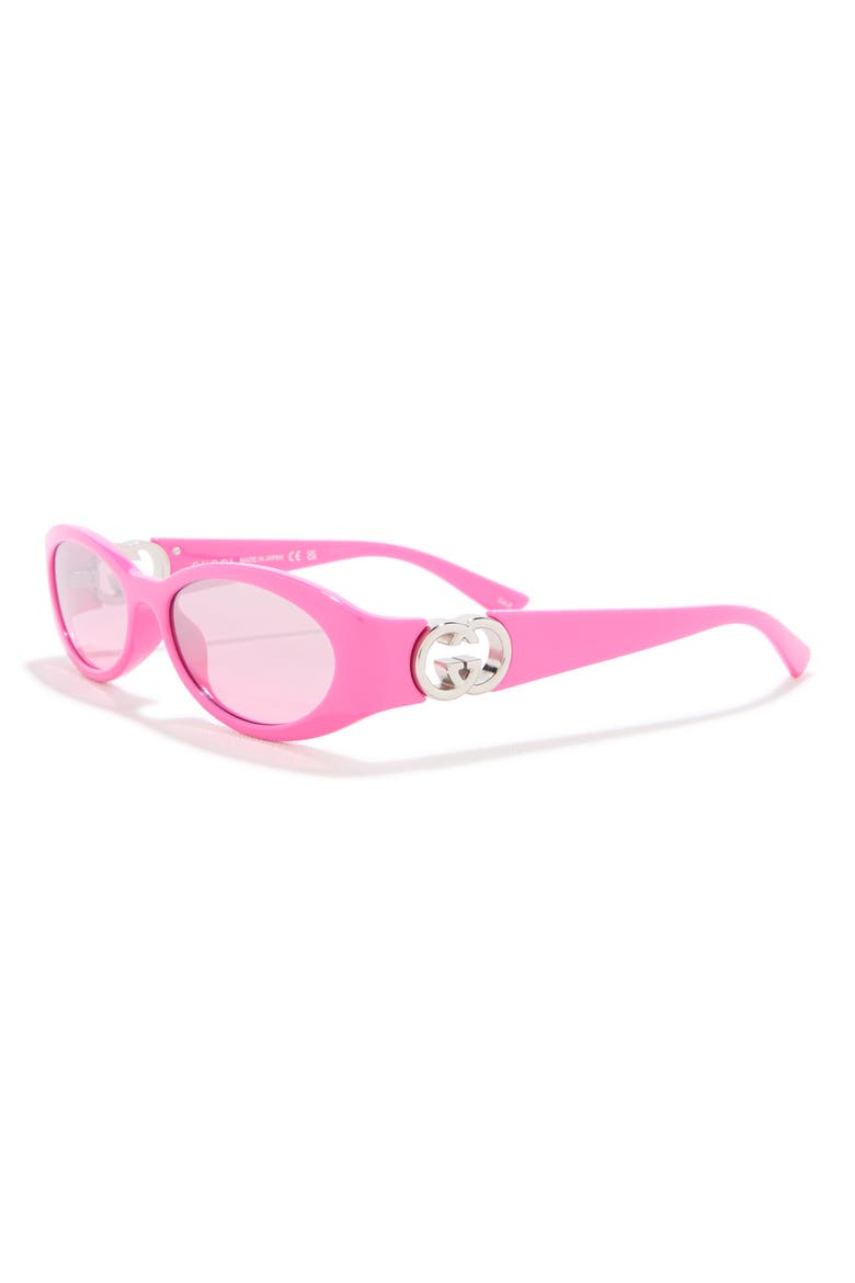 Oval Sunglasses, Alternate, color, FUCHSIA FUCHSIA PINK
