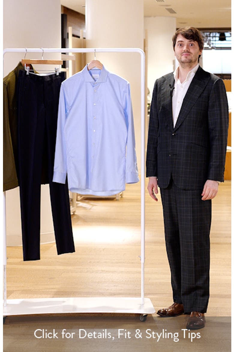 Slim Fit Non-Iron Cotton Twill Cover Shirt video