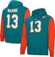 Mitchell & Ness Men's Mitchell & Ness Dan Marino Aqua Miami Dolphins Retired Player Name & Number Pullover Hoodie
