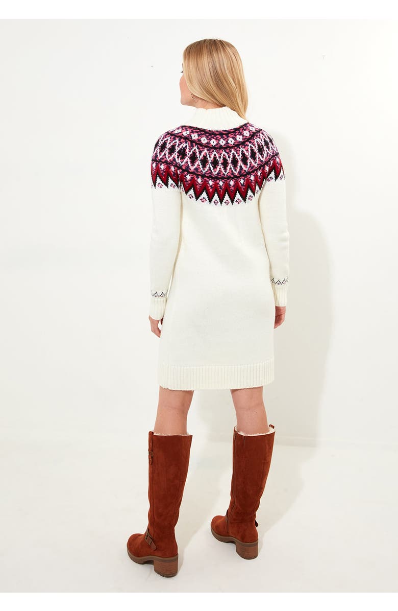 Joe Browns Fairisle Sweater Dress, Alternate, color, Ivory Fairisle