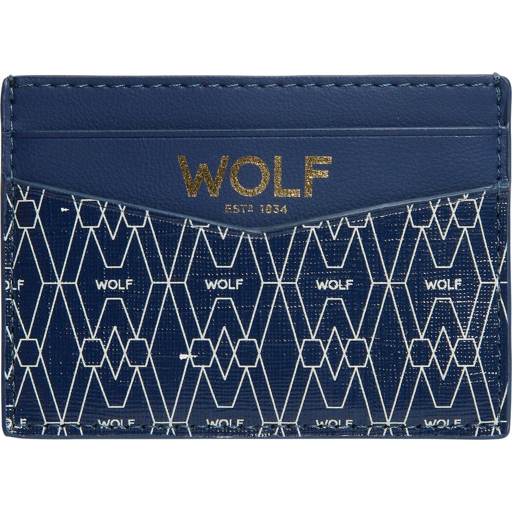 Wolf Men's Signature Cardholder In Blue