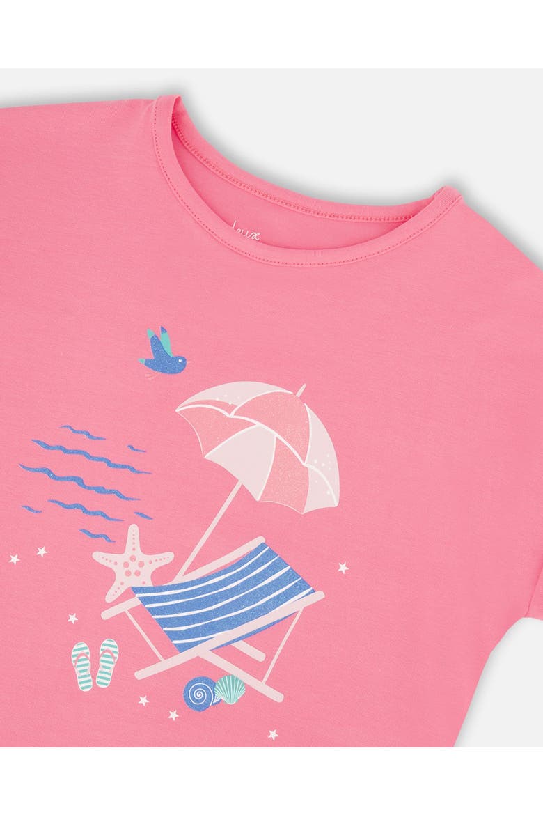 Organic Cotton Jersey Short Sleeve Beach Chair T-Shirt, Alternate, color, Pink