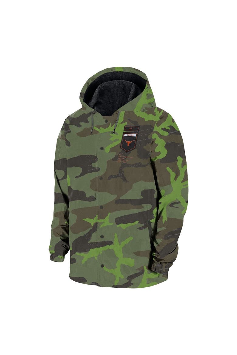 Men's Nike Camo Texas Longhorns Hoodie Full-Snap Jacket, Alternate, color, Camo