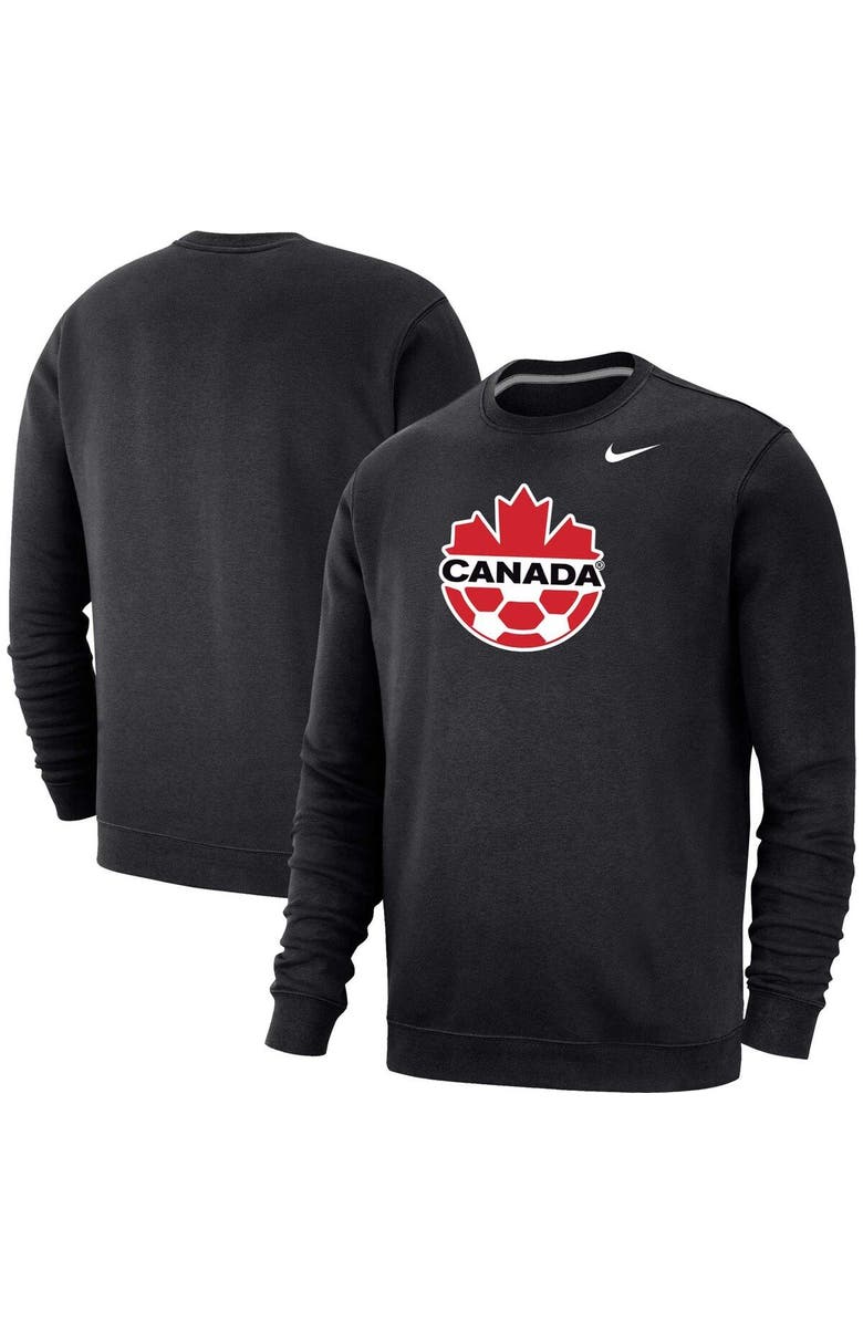 Nike Men's Nike Black Canada Soccer Fleece Pullover Sweatshirt, Main, color, Black