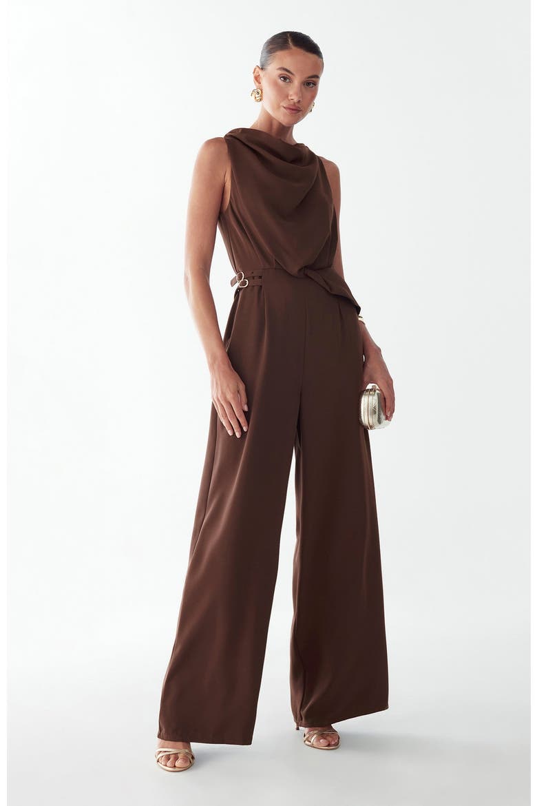 Dalia Jumpsuit, Main, color, Chocolate